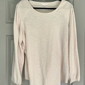 LC Lauren Conrad Cream Sweater